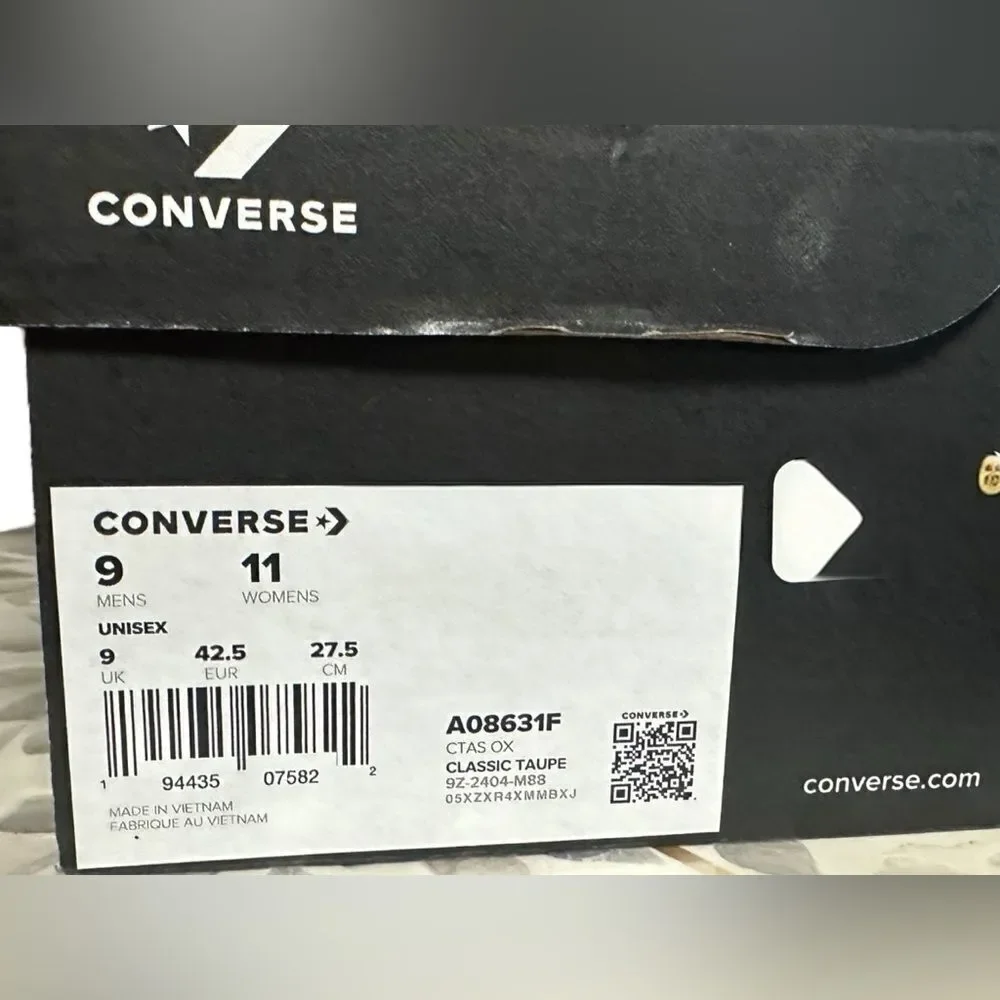 Converse Chuck Taylor CTAS OX CLASSIC TAUPE Casual Shoe Low Top A08631F Unisex - Picture 14 of 15